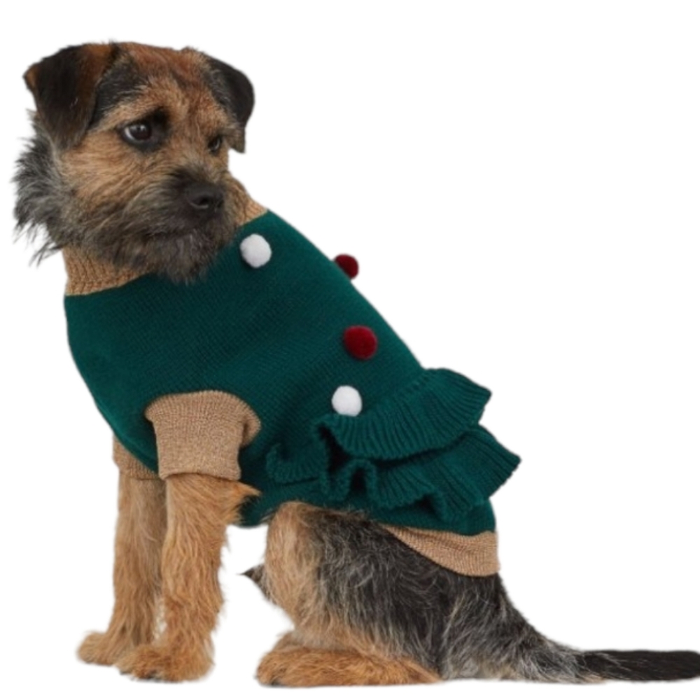 H&M- Christmas Tree  Small Dog Sweater  2 for $15